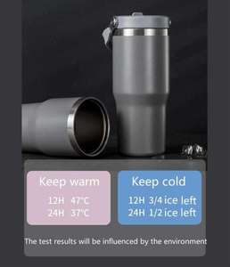 30 oz Tumbler với tay cầm-Iced cà phê Tumbler với rơm, tùy chỉnh & cá nhân tái sử dụng cup - Product Image 4