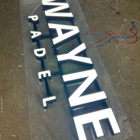 Lettres en relief 3D personnalisées à LED, éclairées par l'avant, enseigne lumineuse, enseigne illuminée pour hôpital, devanture de magasin, logo mural, intérieur/extérieur