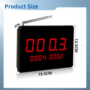 Sistema de Llamada Inalámbrico para Clínicas y Fábricas, con Buscapersonas y Timbre, Pantalla de 1 Número, 10 Mesas - Product Image 5