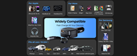 Chargeur de voiture rétractable SUNDA 84W PD30W/PPS33W QC18W Charge rapide Câble de 32 cm Adaptateur de chargeur de voiture USB C pour ordinateur portable Téléphone 12V-24V