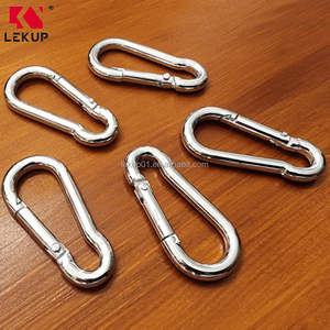 En stock, capacité de charge de 290 lb, mousqueton en acier inoxydable 304, porte-clés, crochet robuste, mousqueton à ressort en acier inoxydable - Product Image 4