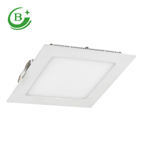 Plafonnier LED carré encastré 24W, AC85 - 265V, pour bureau, maison, hôtel, intérieur