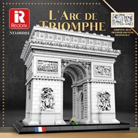 Nuevo Diseño Reobrix 66024 Arco del Triunfo Francia, Bloques de Construcción de Plástico ABS de 3718 Piezas, Edificio Famoso, Modelo de Ensamblaje para Adultos