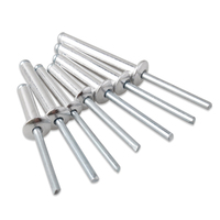 Rivets aveugles en acier DIN7337 M6 à tête bouton, type ouvert, avec mandrin en aluminium, étanches, à tête CSK, pour la Chine