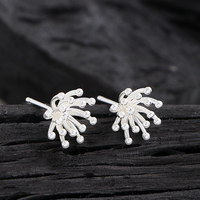Anting VIANRLA Perak Sterling 925 Perhiasan Anting Bunga 3D Gaya Fashion Grosir