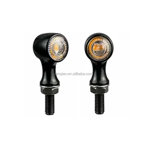 Lampu indikator sinyal belok LED, Aksesoris Sepeda Motor, lampu sein logam, lampu Mini untuk Suzuki VStrom 250 VStrom 650