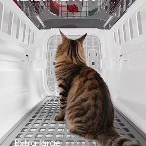 Transportadora Universal para Gatos 4 Estaciones (Aprobada por Aerolíneas) - Jaula de Viaje para Mascotas de Plástico Rígido y Transpirable para Envíos al Aire Libre y en Avión - Product Image 3