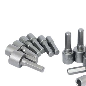 Electric Hex Screwdriver Bits 1/4 In Cr-V Alloy Steel 9 Piece Set Pneumatic Socket Tools Non Magnetic Combination Kit - Product Image 1