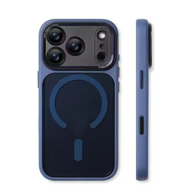 Active Touch Camera Button Magnetic Clear Case for iPhone 17Pro Max 17 16 15 14 Transparent Wireless Charging Anti-fall PC Cover