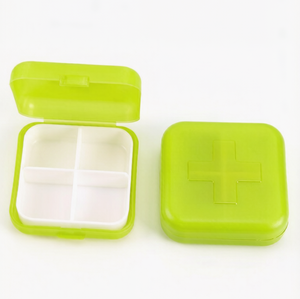 Portable Small Size Pill Organizer Plastic Case Travel <b>Box</b> for Pills & Jewelry, Sturdy Lightweight Plastic Container - Product Image 4