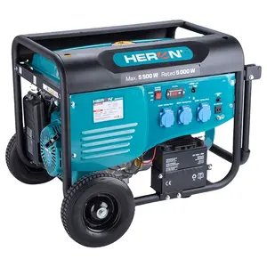 8896415 HERON CE อนุมัติราคาโรงงานไฟฟ้าเริ่มต้นเงียบ5.5KW/13HP เครื่องกำเนิดไฟฟ้าเบนซิน