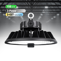 Projecteur LED UFO Industriel Commercial IP65 150LM/W à CCT Sélectionnable pour Grandes Dépendances (Stock Shenzhen)