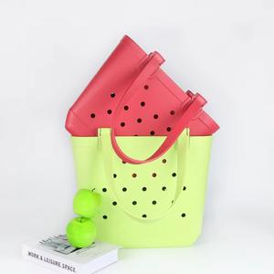 Sacs fourre-tout décontractés grand format avec logo personnalisé, sacs <span class=keywords><strong>de</strong></span> plage en PVC, caoutchouc, EVA, silicone, imprimés <span class=keywords><strong>de</strong></span> créateur, vente en gros - Product Image 3