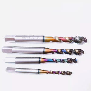 Robinet spécial en spirale en aluminium à haute teneur en cobalt DLC pour robinet à filetage court à tête plate en alliage d'aluminium moulé sous pression à deux cannelures <span class=keywords><strong>4</strong></span> - Product Image 4