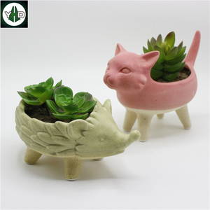 Maison & Jardin Céramique <span class=keywords><strong>Hippopotame</strong></span> Animal Planteurs De Pots De Fleurs - Product Image 3