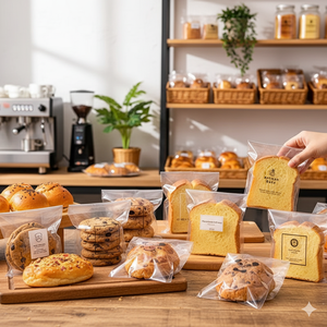Sac auto-adhésif OPP transparent en cristal de taille personnalisée pour les emballages de biscuits, de pâtisseries et de collations - Product Image 6