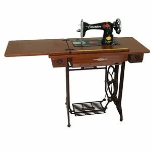 Máquina de Coser Doméstica <span class=keywords><strong>SKYFLY</strong></span> JA2-1, Popular en el Mercado Africano, con Caja de Madera y Asa de Acero - Product Image 1