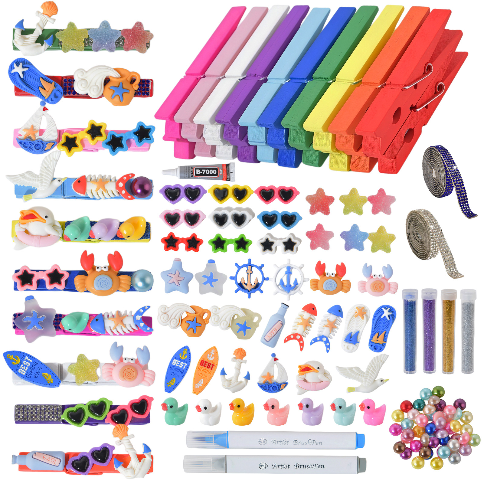 mix color/40 Cheer Pins Set