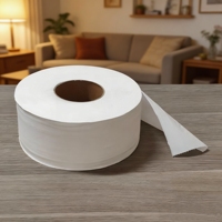 Rouleaux de papier toilette en pâte vierge, haute résistance à l'humidité, jetables, fourniture directe usine