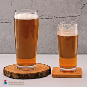 300ml 500mlストレートサイドビールグラス工業用ハンドルフリーパイントマグ耐久性のある厚いベースシリンダーバーウェアホテルキャンプ - Product Image 2