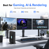 Mini PC para Juegos, Intel Core I9 9900T, GTX 1660S 6G, DDR4 64GB, NVMe, SATA, Doble LAN, Mini PC para Oficina y Juegos Ligeros