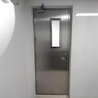 Porte de salle blanche en acier inoxydable