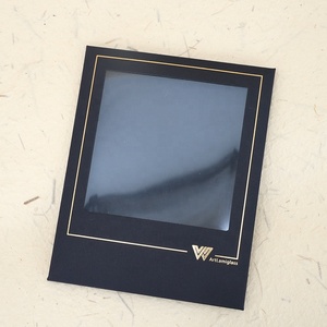 Enveloppe de courrier en papier noir personnalisée en gros <span class=keywords><strong>avec</strong></span> fenêtre pour l'emballage de bijoux, de <span class=keywords><strong>verre</strong></span> et de photos - Product Image 6