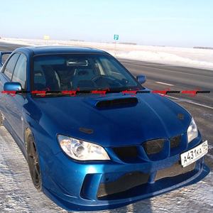 2006-2007 para <span class=keywords><strong>Impreza</strong></span> <span class=keywords><strong>WRX</strong></span> STI GDA GDB Kit de Carrocería ZeroSports Nuevo de Alta Calidad FRP Parachoques Delantero/Trasero Faldones Laterales Negro Atornillable - Product Image 4