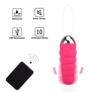 Masseur vibrant sans fil électrique mini à 10 fréquences, produit sexuel féminin, vibrateur œuf - Product Image 1