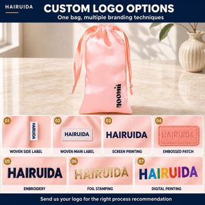 Bolsas de Satén para Ropa con Cordón y Logotipo Personalizado, para Almacenamiento a Prueba de Polvo - Product Image 5