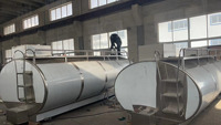 Citerne à lait montée sur camion en acier inoxydable 304/316, anti-separation de crème, capacité 12000L, pour le transport