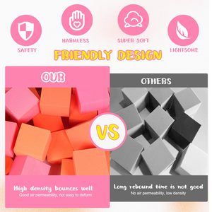 Cubo de espuma de alta resistencia para construir trampolín interior Ubicación Durable Indoor Ball Pits Trampolines con <span class=keywords><strong>foam</strong></span> Pit para la venta - Product Image 5