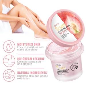 Exfoliante corporal Mousse <span class=keywords><strong>Peeling</strong></span> Gel Melocotón Exfoliante corporal Eliminación profunda Limpieza de la piel del pollo Hidratar Blanquear la piel Crema exfoliante - Product Image 5
