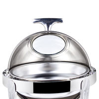 Ensemble chauffe-plats rotatif pour plats de restaurant et d'hôtel Roll Top