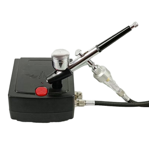 Kit de <span class=keywords><strong>compresseur</strong></span> de pistolet de pulvérisation multifonctionnel Portable matériau métallique pour la réparation de meubles et la pulvérisation de modèle de peinture de maquillage - Product Image 5