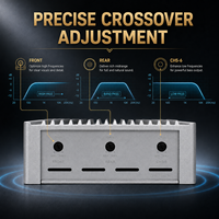 Amplificateur audio de voiture Android 6 canaux classe AB, entrée haute impédance 4Ω, crossover, sortie 6CH MAX 4x60W+2x30W