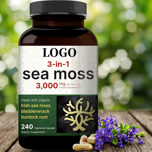 Capsule di alghe OEM/ODM, realizzate con polvere grezza biologica, oltre a Bladderwrack e radice di Burdock, supporto Superfood Immune e tiroideo - Product Image 3