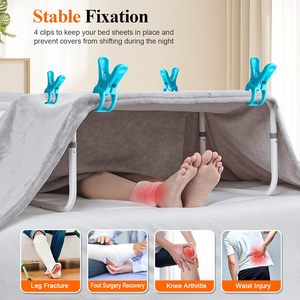Elevador de manta de aleación de aluminio con pies de altura ajustable Rieles de cama de equipo de seguridad para adultos mayores - Product Image 3