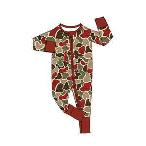Conjunto de Ropa de Dormir para Bebés Niñas, Sudadera de Algodón y Spandex con Estampado de Camuflaje Navideño, Pre-venta - Product Image 3