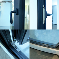 Ventana Arqueada de Aleación de Aluminio con Función de Inclinación y Giro, Rotura de Puente Térmico y Doble Acristalamiento para Proyectos Comerciales de Oficinas