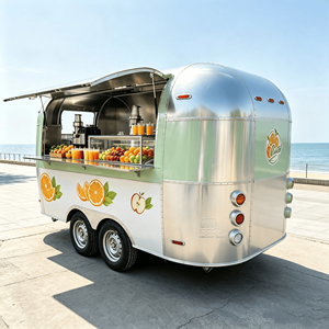 Food Trailer With Full Kitchen Mobile Catering Food Vending Cart Trailer Commercial Service Window Coffee Food Trailer - Product Image 2
