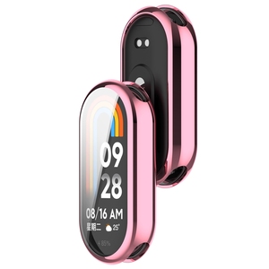 Coque de protection complète en TPU pour <span class=keywords><strong>Xiaomi</strong></span> <span class=keywords><strong>Mi</strong></span> Band <span class=keywords><strong>10</strong></span> NFC, étui de protection arrière souple en silicone pour la galvanoplastie - Product Image 5