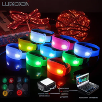 Bracelets en silicone NFC RFID avec contrôle DMX, bracelets LED en silicone pour événements, soirées, festivals, ambiance de fête, bracelets pour matchs sportifs