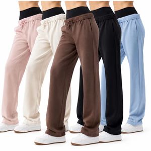 Pantalones Deportivos Holgados para Mujer, Pantalones Casuales para Correr, Cintura Alta con Cordón, Pantalones Cómodos para Uso Diario - Product Image 1