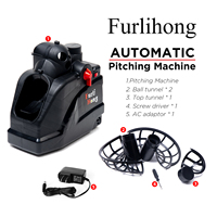 Furlihong 6802BH Machine lanceur de balles de baseball et de tennis 2 en 1, angle de lancement, vitesse et intervalle réglables