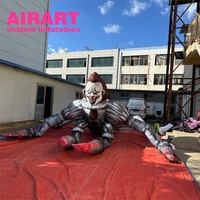 Ballon gonflable d'araignée de clown sur le thème d'Halloween de décoration de toit de centre commercial