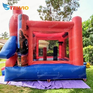Bạt Lò Xo Khí Ngoài Trời Cho Người Lớn Trẻ Em Người Nhện Lâu Đài Bouncy Với Hố Bóng Có CẦU TRƯỢT - Product Image 3
