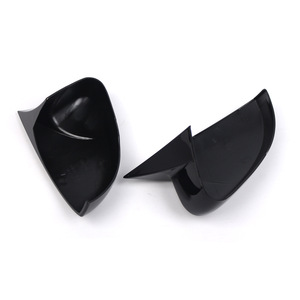 Volkswagen Polo Rearview Mirror Covers Glossy Black ABS Full <b>Set</b> 2009-2017 - Product Image 2