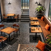 Set di Sedie e Tavolo da Pranzo per Ristoranti Commerciali, Design Nordico di Lusso, Poltrone per Villa, Hotel, Caffetteria