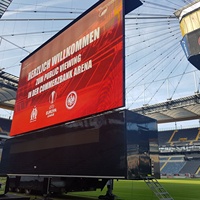 Écran LED publicitaire extérieur couleur P2.5-P6, panneau d'affichage vidéo, mur vidéo, panneau d'affichage mobile, camion, remorque, fourgon, IP65, garantie 2 ans